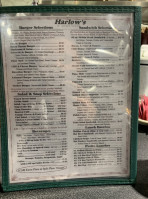 Harlow's Diner menu