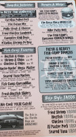 Geiger Key Marina, Rv Park Fish Camp menu