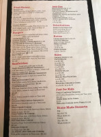 Maverick Grill menu
