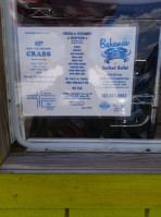 Bahama’s Crabshack Carryout Seafood Outlet menu