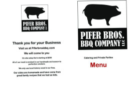 Pifer Bros. Bbq Company menu