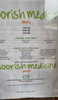 Moorish Medicine menu
