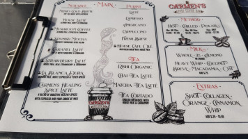 Carmen's Coffee Company menu