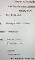 Sons Of Norway Kringen Lodge menu