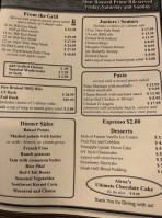 Moab Grill menu