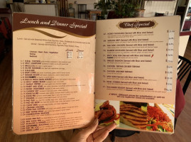 Thai Dishes menu