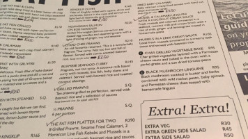 The Fat Fish menu
