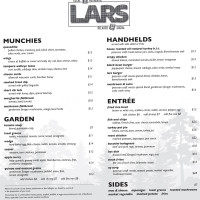 Lars Bar Restaurant menu