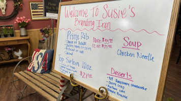 Susie's Branding Iron menu