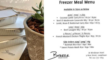 Breeze menu