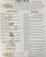 Culinary Table menu