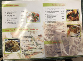 Pho Ly menu