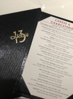 Chateau 13 Restaurant Wine Bar menu