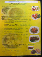 Pho I-10 menu