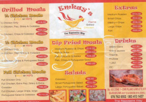 Emkay's Flamed Grilled Chicken menu