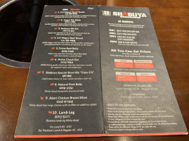 Shabuya menu