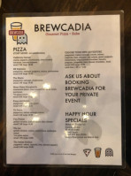 Brewcadia menu