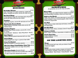 Trick Shots Winter Park menu