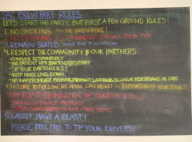 Sac Brew Bike menu