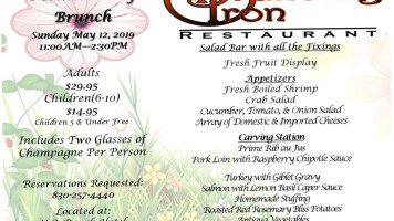 Y.o. Ranch Saloon menu