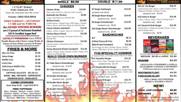 Firehouse Grill Burgers Fries Take-out menu