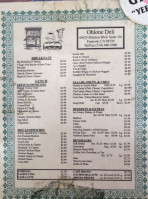Ohlone Deli Catering menu