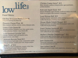 Lowlife menu