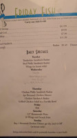 Silver Rail Bar Grill menu