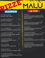 Malu Pizzeria-rosticceria menu