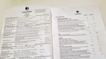 The Hackney menu