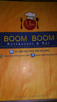 Boom Boom Restaurant Bar food
