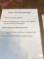 Great Valley Farm Brewery And Winery menu