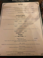 Sean Og's menu