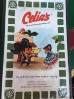 Celia's Mexican & American menu