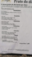 O Cangas menu