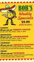Bob's Taco Station menu