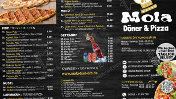 Mola Doener Pizza Grill menu