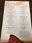 Red Rocks menu