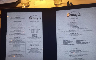 Benny's Cocktails Grill food