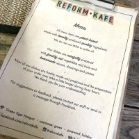 Reform Kafé Vegan Garden menu