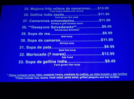 El Pueblo Salvadorian Comedor Y Pupuseria menu