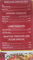 Tandoori House Indian Cuisine menu