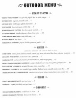 The Painted Lady Saloon Nyc menu