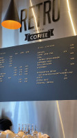 Retro Coffee menu