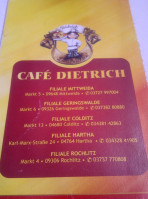 Landbäckerei Dietrich Café Colditz menu