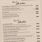 Bistrot De La Gare menu