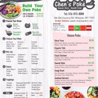 Chen's Poke menu