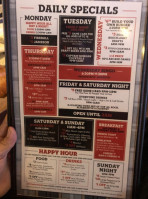 Hudson Tap menu