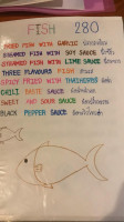 Apsara (fish Snapper Ganz) menu