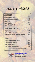 Nola Cajun Kitchen menu